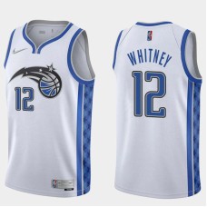 Orlando Magic #12 Chris Whitney Jersey -White Earned