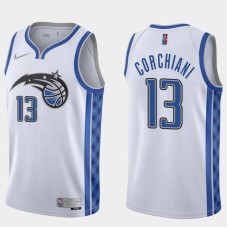 Orlando Magic #13 Chris Corchiani Jersey -White Earned