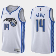 Orlando Magic #14 Anthony Bowie Jersey -White Earned