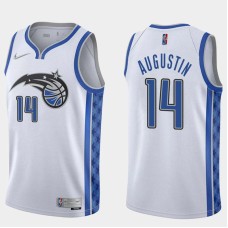 Orlando Magic #14 DJ Augustin Jersey -White Earned