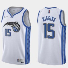 Orlando Magic #15 Sean Higgins Jersey -White Earned