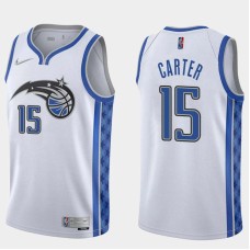 Orlando Magic #15 Vince Carter Jersey -White Earned