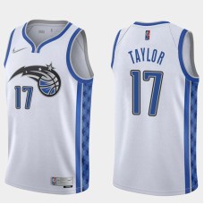 Orlando Magic #17 Johnny Taylor Jersey -White Earned