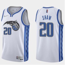 Orlando Magic #20 Brian Shaw Jersey -White Earned