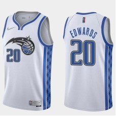 Orlando Magic #20 Kevin Edwards Jersey -White Earned