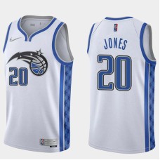 Orlando Magic #20 DeQuan Jones Jersey -White Earned