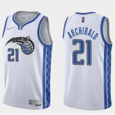 Orlando Magic #21 Robert Archibald Jersey -White Earned