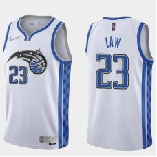 Orlando Magic #23 Vic Law Jersey -White Earned