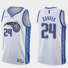 Orlando Magic #24 Anthony Bonner Jersey -White Earned