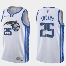 Orlando Magic #25 Wes Iwundu Jersey -White Earned