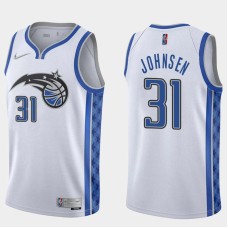 Orlando Magic #31 Britton Johnsen Jersey -White Earned