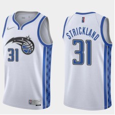 Orlando Magic #31 Rod Strickland Jersey -White Earned