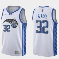 Orlando Magic #32 Shaquille O'Neal Jersey -White Earned