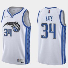 Orlando Magic #34 Greg Kite Jersey -White Earned