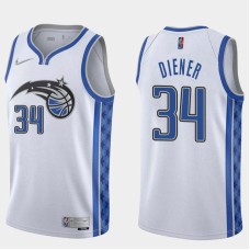 Orlando Magic #34 Travis Diener Jersey -White Earned