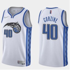 Orlando Magic #40 Dave Corzine Jersey -White Earned