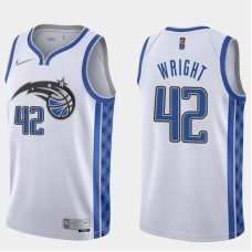 Orlando Magic #42 Howard Wright Jersey -White Earned