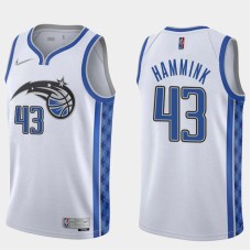 Orlando Magic #43 Geert Hammink Jersey -White Earned