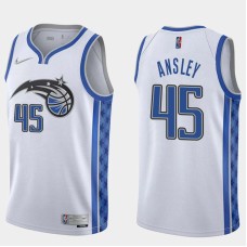 Orlando Magic #45 Michael Ansley Jersey -White Earned