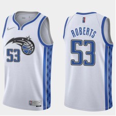 Orlando Magic #53 Stanley Roberts Jersey -White Earned