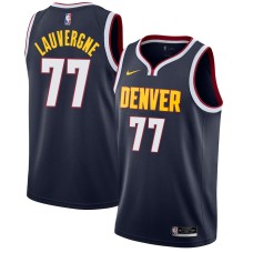 Denver Nuggets #77 Joffrey Lauvergne Jersey -Navy