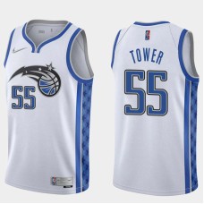 Orlando Magic #55 Keith Tower Jersey -White Earned