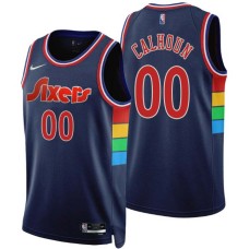 Philadelphia 76ers #00 Bill Calhoun Jersey -2021-2022 City