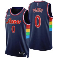 Philadelphia 76ers #0 Jeremy Pargo Jersey -2021-2022 City