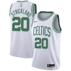 Boston Celtics #20 Erick Strickland Jersey -White