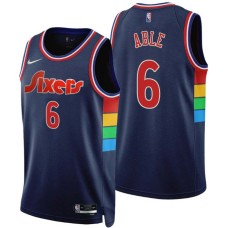 Philadelphia 76ers #6 Forest Able Jersey -2021-2022 City