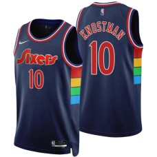 Philadelphia 76ers #10 Dick Knostman Jersey -2021-2022 City