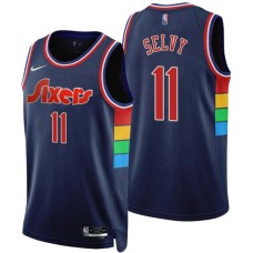 Philadelphia 76ers #11 Frank Selvy Jersey -2021-2022 City