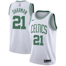 Boston Celtics #21 Bill Sharman Jersey -White