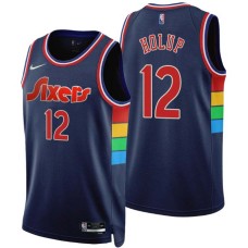 Philadelphia 76ers #12 Joe Holup Jersey -2021-2022 City