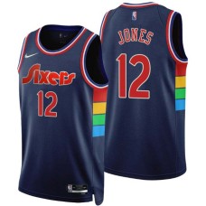 Philadelphia 76ers #12 Larry Jones Jersey -2021-2022 City