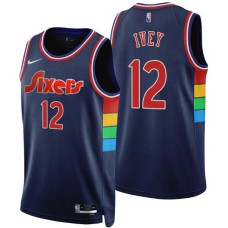 Philadelphia 76ers #12 Royal Ivey Jersey -2021-2022 City