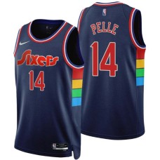 Philadelphia 76ers #14 Norvel Pelle Jersey -2021-2022 City