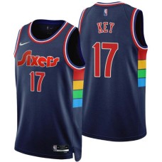 Philadelphia 76ers #17 Braxton Key Jersey -2021-2022 City