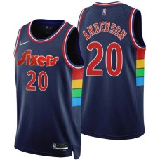 Philadelphia 76ers #20 Ron Anderson Jersey -2021-2022 City