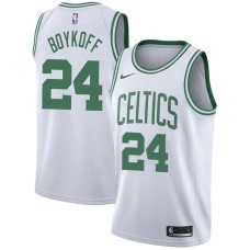 Boston Celtics #24 Harry Boykoff Jersey -White