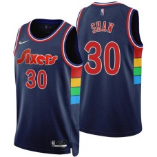 Philadelphia 76ers #30 Casey Shaw Jersey -2021-2022 City