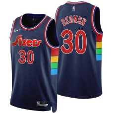 Philadelphia 76ers #30 Dewayne Dedmon Jersey -2021-2022 City