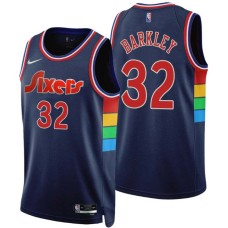 Philadelphia 76ers #32 Charles Barkley Jersey -2021-2022 City