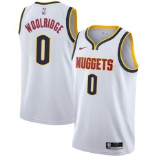 Denver Nuggets #0 Orlando Woolridge Jersey -White