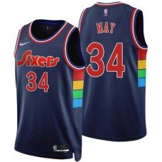 Philadelphia 76ers #34 Don May Jersey -2021-2022 City