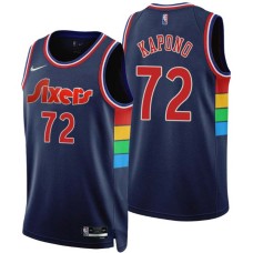 Philadelphia 76ers #72 Jason Kapono Jersey -2021-2022 City