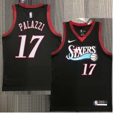 Philadelphia 76ers #17 Togo Palazzi Jersey -Black Throwback