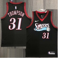 Philadelphia 76ers #31 Hollis Thompson Jersey -Black Throwback