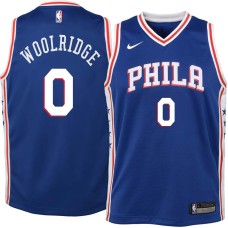 Philadelphia 76ers #0 Orlando Woolridge Jersey -Blue