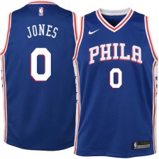 Philadelphia 76ers #0 Alvin Jones Jersey -Blue